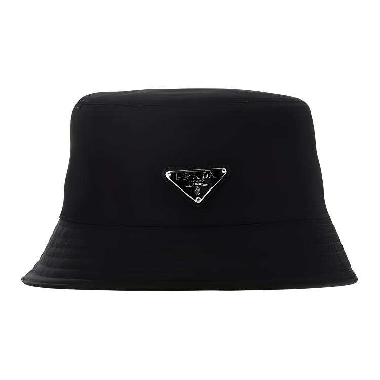 PRADA PRADA Signature Logo Plaque Bucket Hat