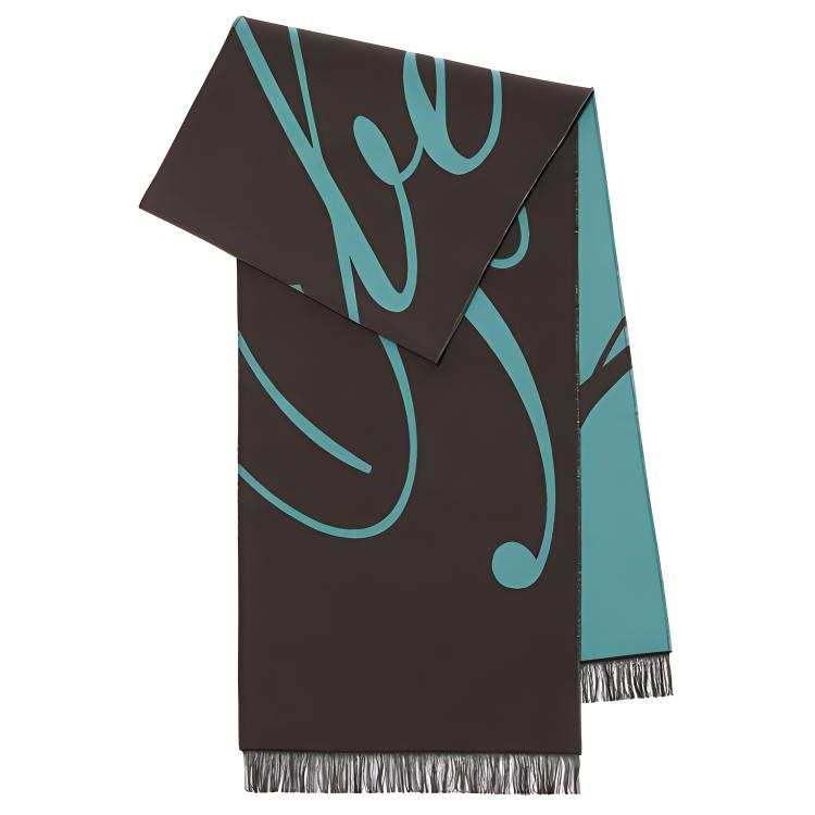 Burberry 【Previous Season】logo intarsia-knit wool-blend scarf