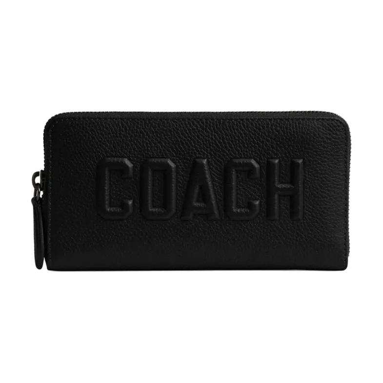 COACH COACH Cow Leather Wallet Regular Unisex Black