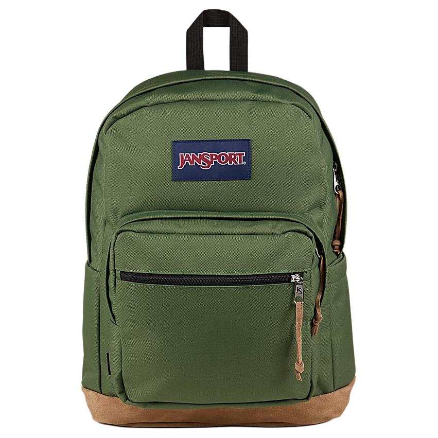 JanSport Zip Closure 915D Cordura® Backpack Regular Unisex Cargo Green