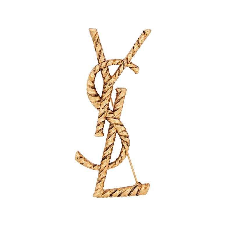 SAINT LAURENT SAINT LAURENT Opyum Ysl Twisted Brooch