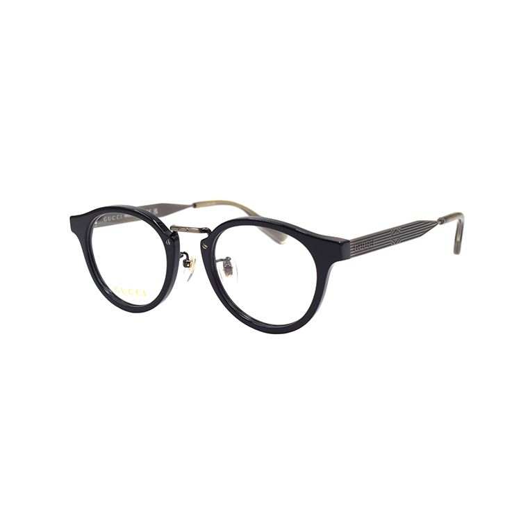 GUCCI GUCCI Oval Eyeglass Frames Unisex Black