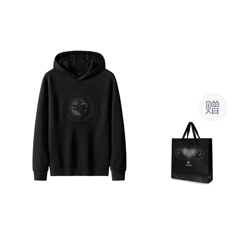 SEPTWOLVES SEPTWOLVES Sweatshirts Men's Hooded Thickened Regular