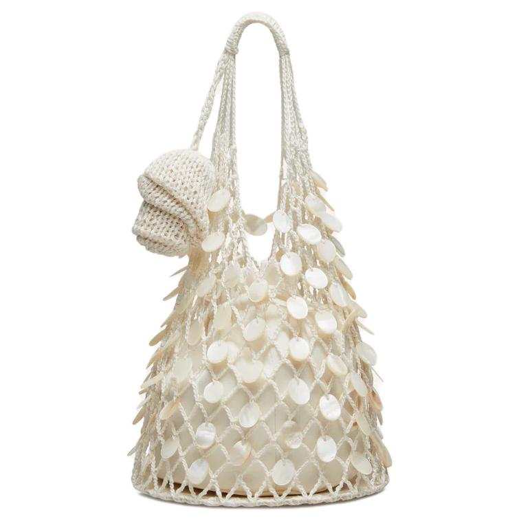 Magda Butrym Cotton Handbag Small Women's Cream