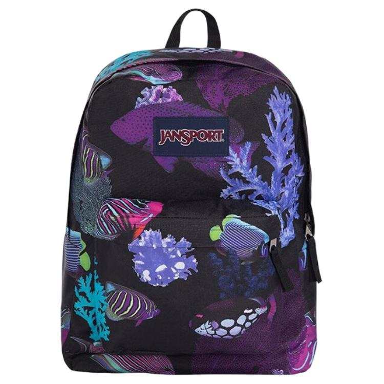 JanSport Outdoor Casual Fabric Backpack Unisex Aquarium