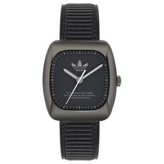 Adidas Originals Wrist Watches Quartz Movement Leather Strap 37mm Black Dial Unisex 50m Waterproof