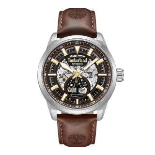 Timberland Henniker Automatic Wrist Watches Automatic Mechanical Movement Leather Strap Tan Watch Dial Men's Watches