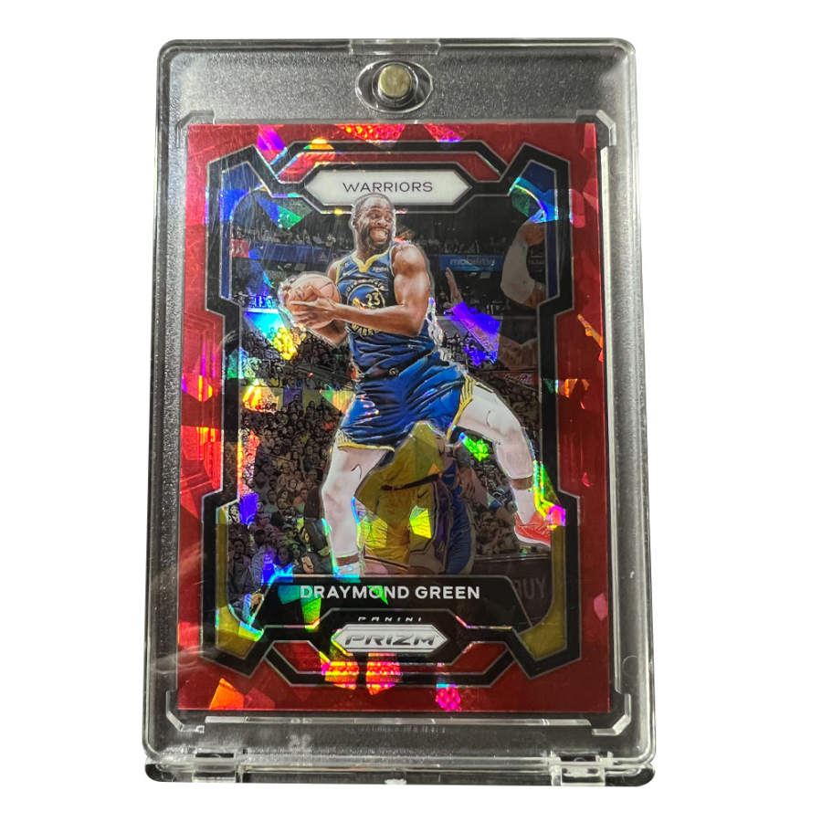 PANINI 2023 24 Basketball NBA Golden State Warriors, Draymond Green, Red Ice Holographic Card, Player Card, Rare Card