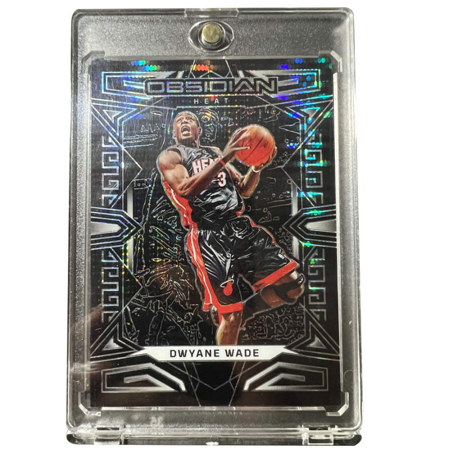 PANINI Heat Team, Wade, The Flash, High End Obsidian Holographic Card, Black Gold Discount, Superstar Card, Rare Card