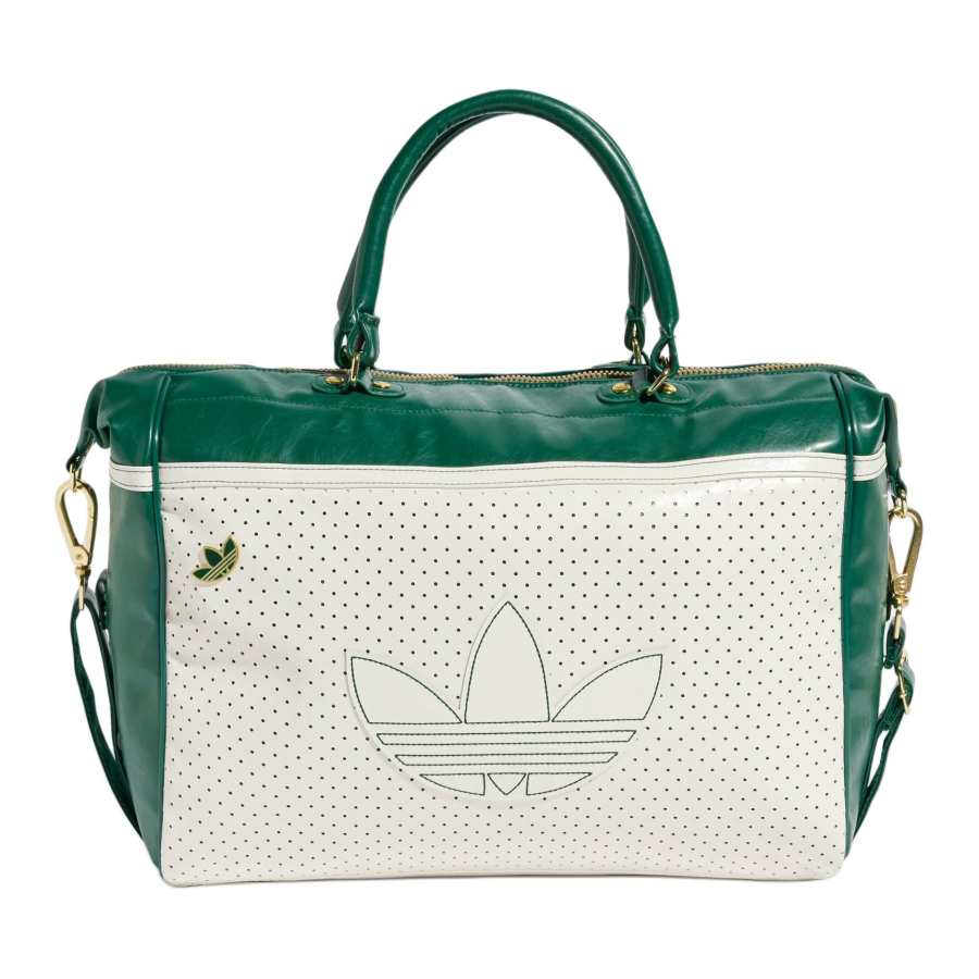 Adidas Originals Adidas Polyurethane Bowling Bag, Shoulder Bag, Crossbody Bag, Handbag Unisex Ecru & College Green