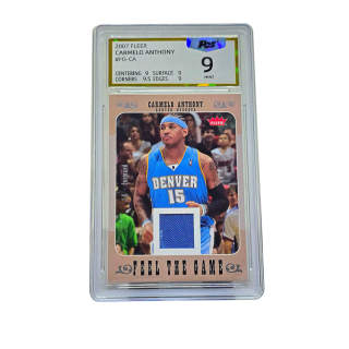 FLEER Carmelo Anthony NBA Star Card, Denver Nuggets Rising Stars Era, Home Jersey Cut Collection Graded Cards 1 Pc