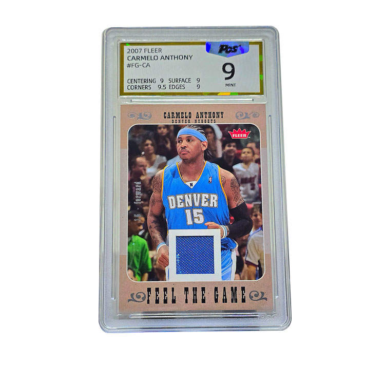 FLEER Carmelo Anthony NBA Star Card, Denver Nuggets Rising Stars Era, Home Jersey Cut Collection Graded Cards 1 Pc
