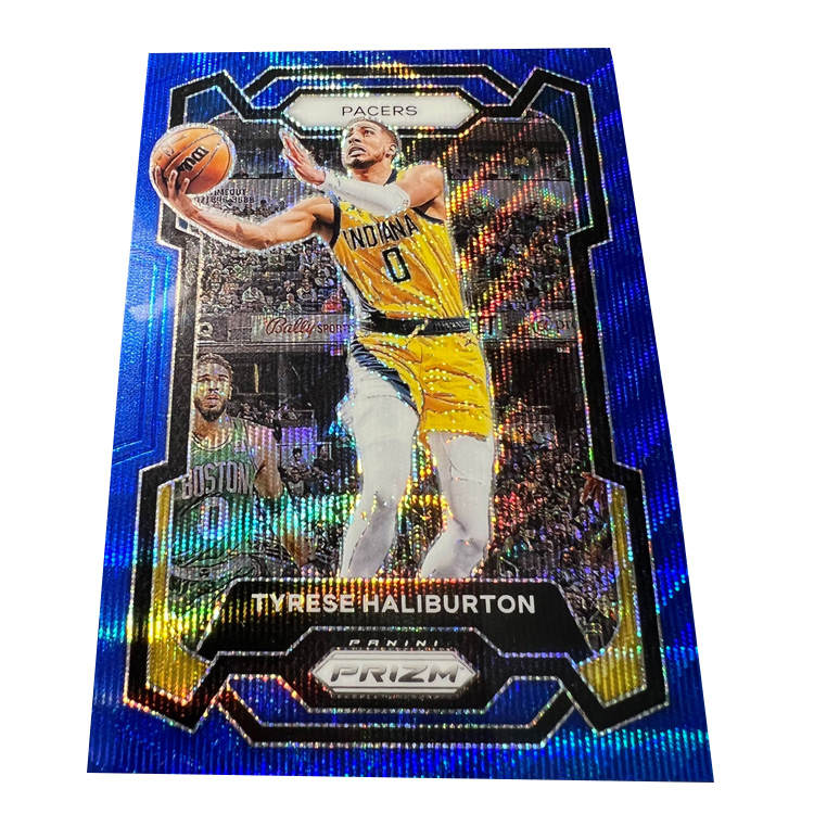 PANINI Pacers Tyrese Haliburton High End Royal Blue Ray Holographic Card Basketball Card Rare Card Sports Cards 1 Pc