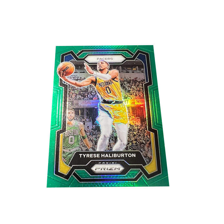 PANINI 2023 Basketball NBA Pacers, Tyrese Haliburton, High End Authentic Green Holographic Card, Star Card, Rare Card