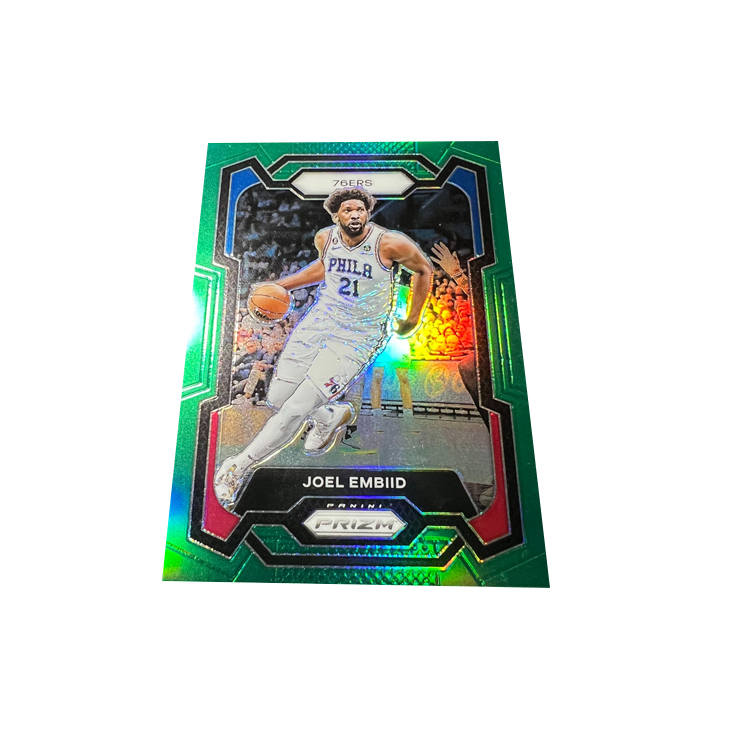 PANINI 76ers Embiid Emperor High End Positive Green Refractor Card Star Card Rare Card Sports Cards 1 Pc
