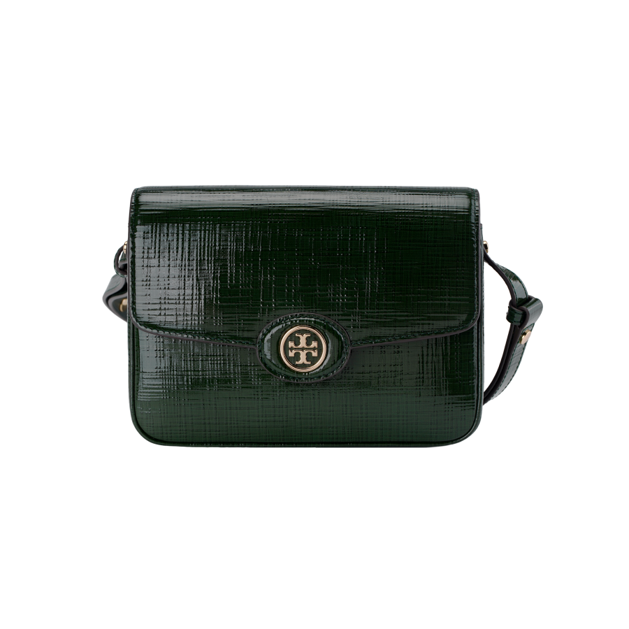TORY BURCH TORY BURCH Robinson Crosshatched Convertible Shoulder Bag