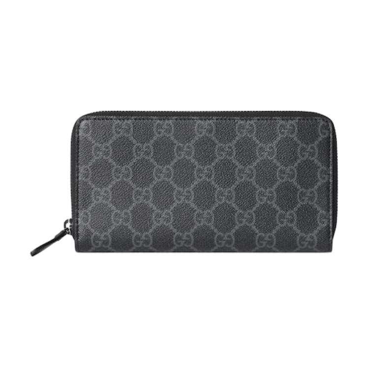 GUCCI GG Emblem Coated Fabric Wallet Men's Black
