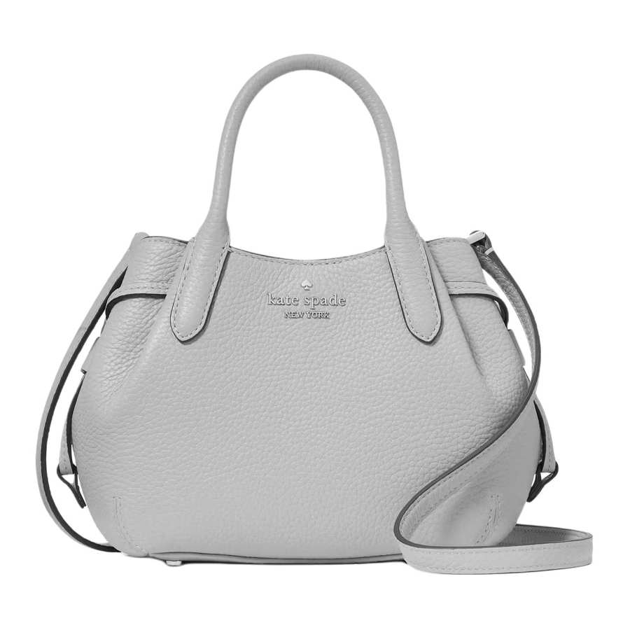 Kate Spade Dumpling Cow Leather Dumpling Bag, One Shoulder Handbag Mini Women's Mountain Gray