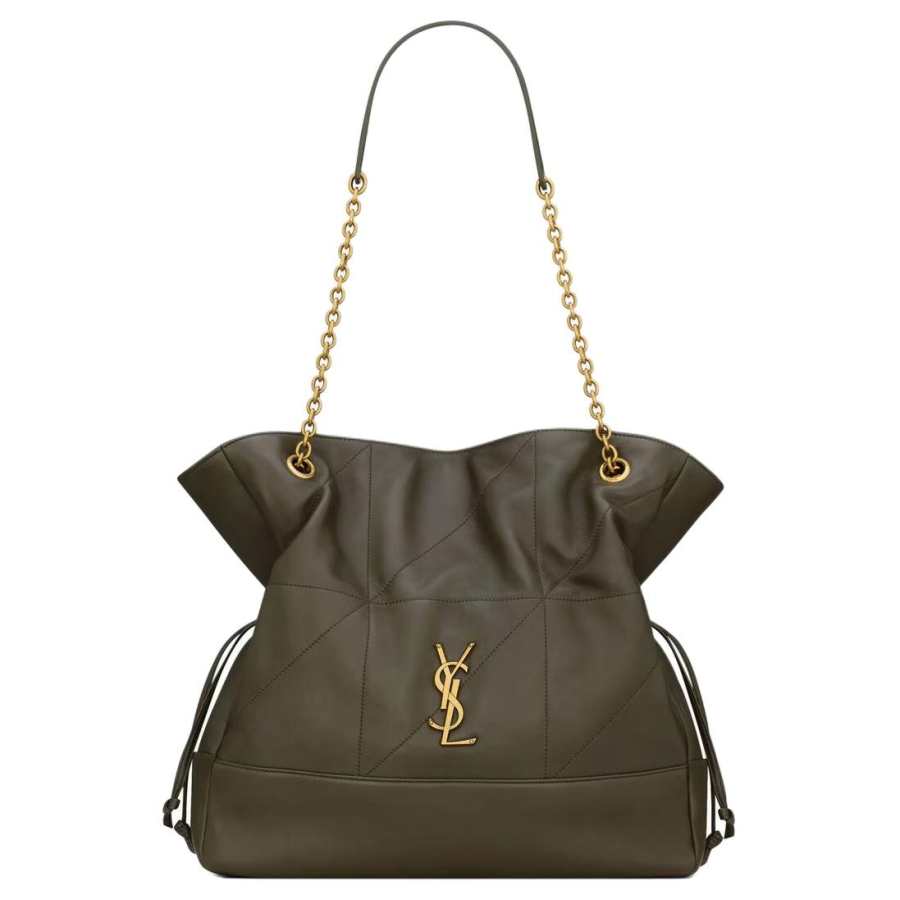 SAINT LAURENT Jamie Sheepskin Tote Bag, Shopping Bag, Shoulder Bag Women's Light Musk