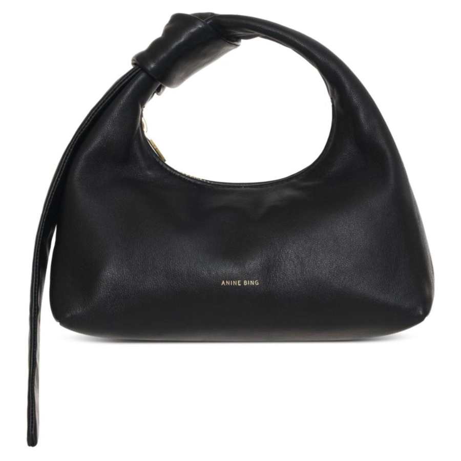 Anine Bing Lambskin Handbag Mini Women's Black