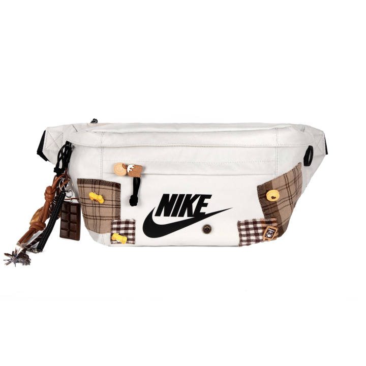 Nike Nike Polyester Crossbody Bag Regular Unisex Gray Brown