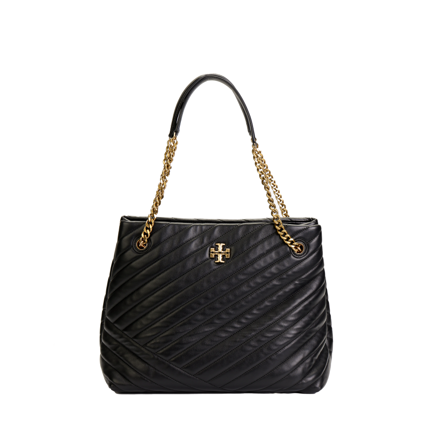 TORY BURCH Kira Nappa Leather Tote Bag, Shopping Bag, Handbag Regular Women's Black