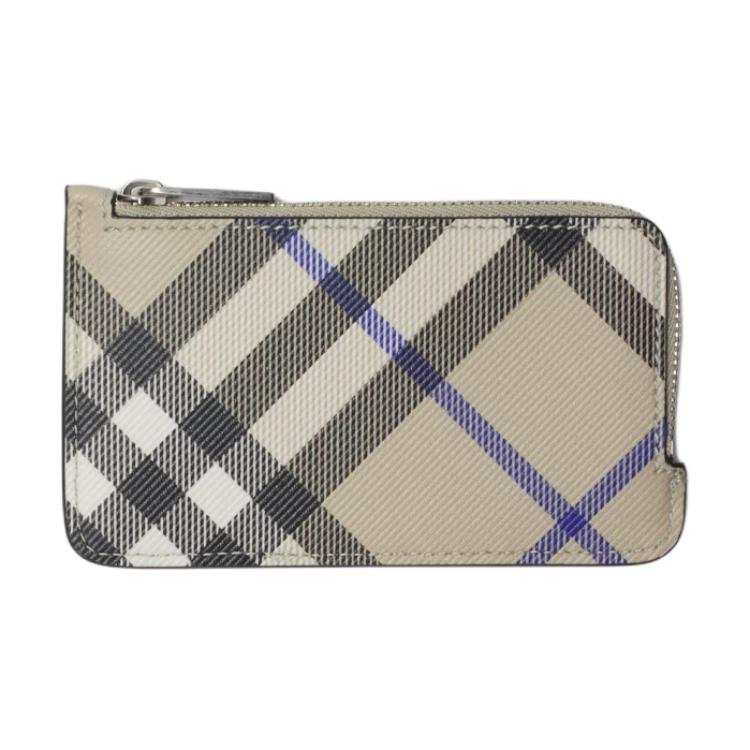 Burberry PU Polyurethane Card Holder Women's Lichen