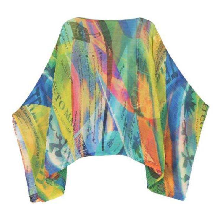 ISSEY MIYAKE Polyester Shawls Women's Green