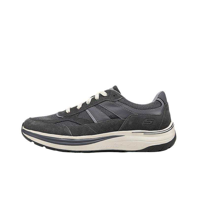 Skechers DECKLAN Breathable And Lightweight Low top Running Shoes Men's Gray