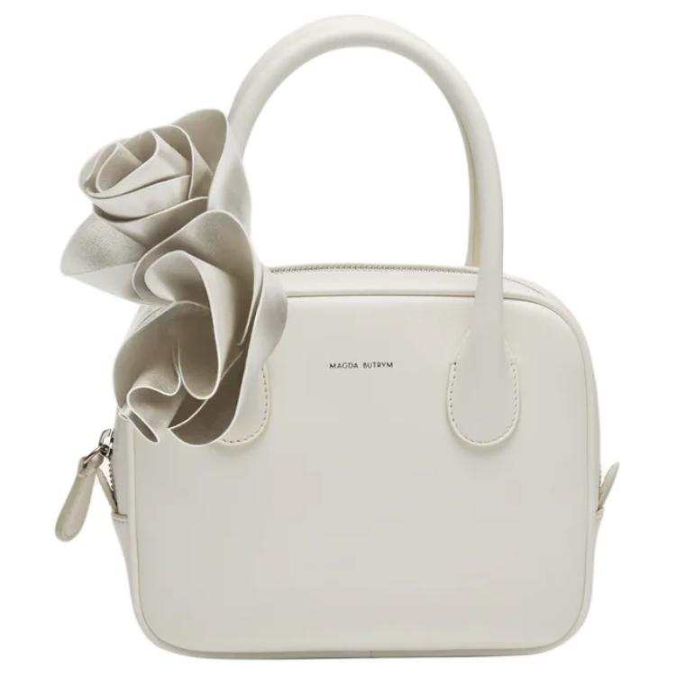 Magda Butrym Calfskin Handbag Women's Cream