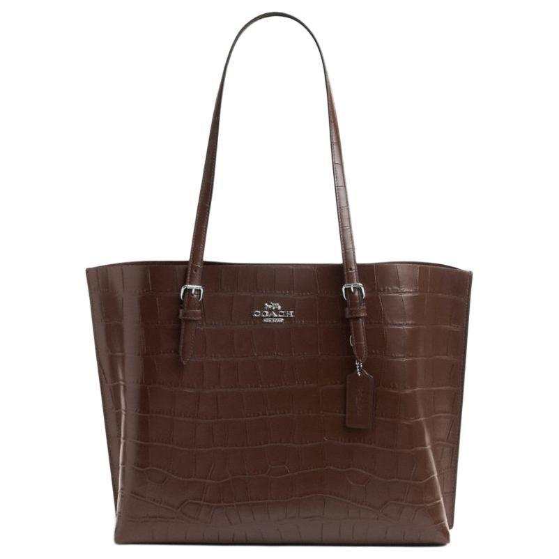 COACH Mollie Leather Tote Bag, Shopping Bag, Handbag, Shoulder Bag Large Women's Maple