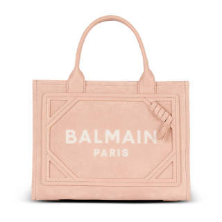 BALMAIN B ARMY Calfskin Tote Bag, Shopping Bag, Shoulder Bag, Handbag Small Women's Light Umber