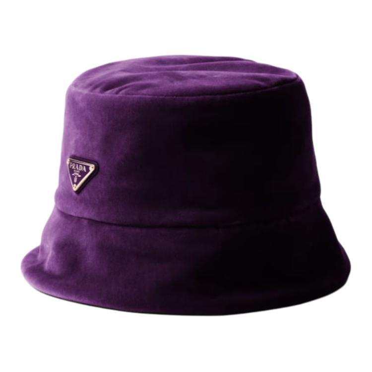 PRADA PRADA Velvet Bucket Hat