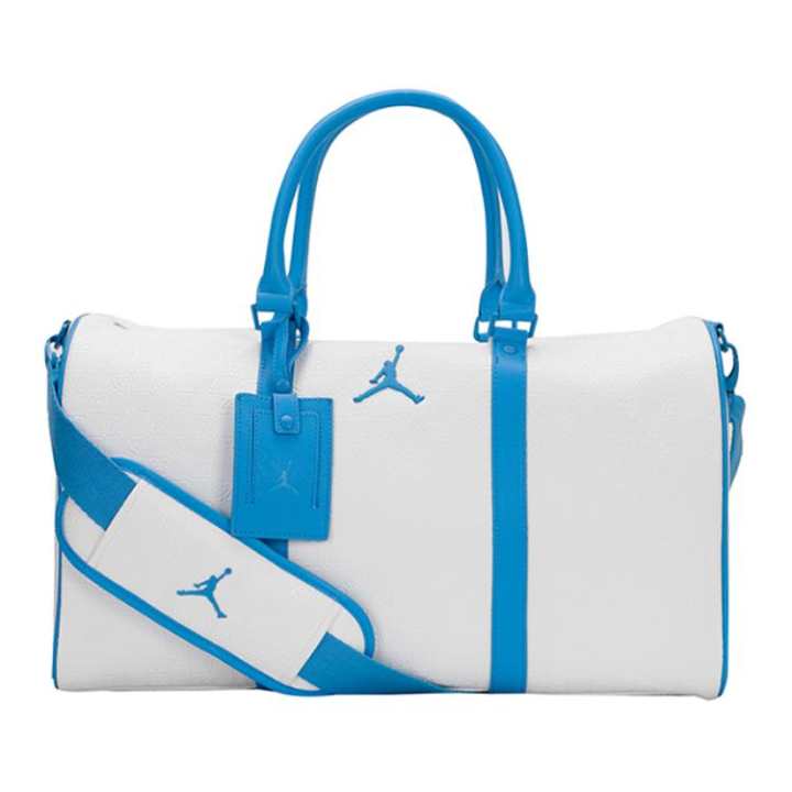 Jordan Jordan Polyester Travel Bag Medium Unisex White & Blue