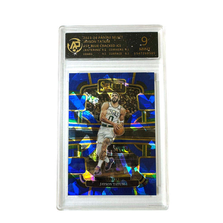 PANINI PANINI Select Tatum, Celtics, Blue Ice, Refringence, Player Card, 9 Points Graded Cards 1 Pc