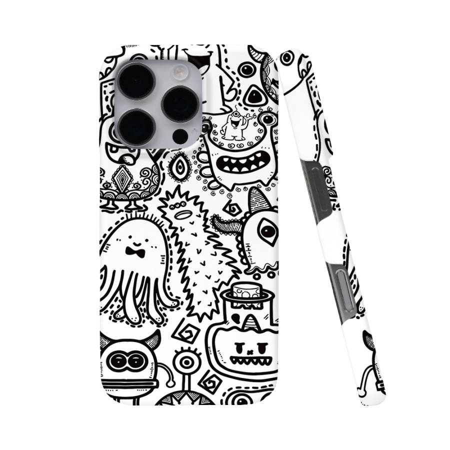 Keshami Keshami PC Material Drop Resistant Style/Half Coverage With Magnetic Matte Hard Shell Individual Quirky Graffiti
