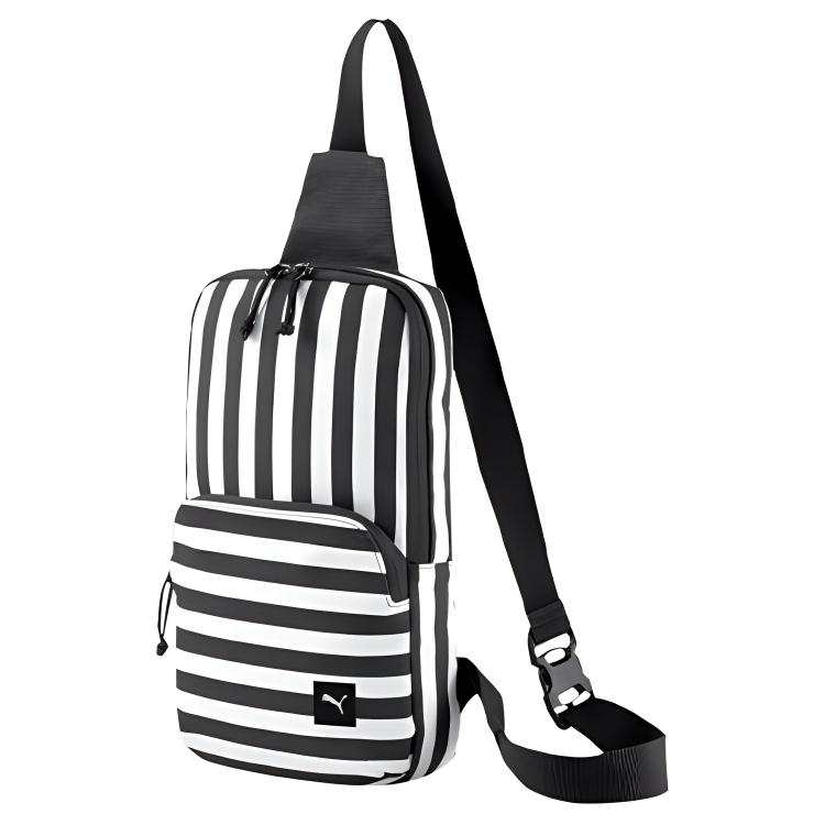 PUMA ODIN Collaboration Fabric Sling Bag Regular Unisex Black White