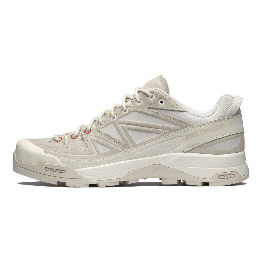 SALOMON CNY Canvas Low top Running Shoes Unisex Vanilla Earth Gray Fire Red