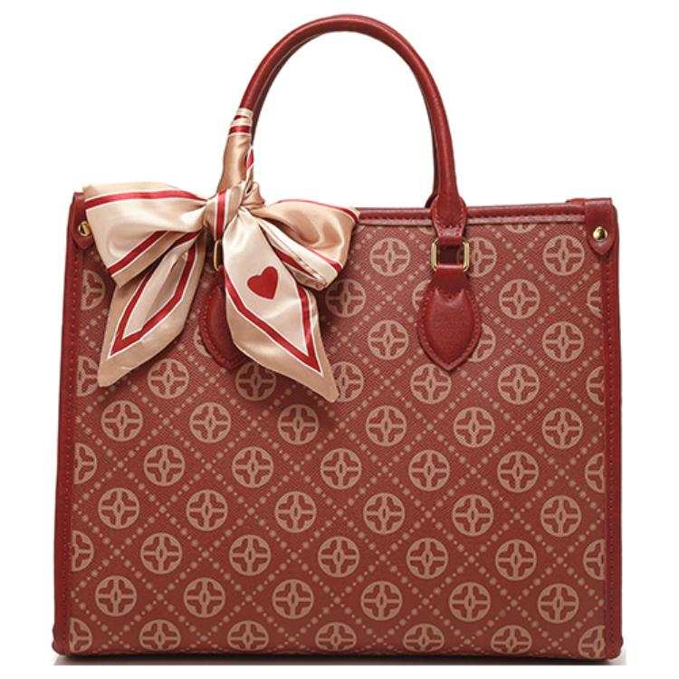 PAYOT Microfiber Synthetic Leather Wedding Bag Handbag, Shoulder Bag Large Women's Burgundy