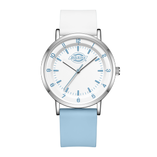 Dickies Dopamine Dressing Collection Back To School Gear Wrist Watches Quartz Movement Silicone Strap White Dial Unisex