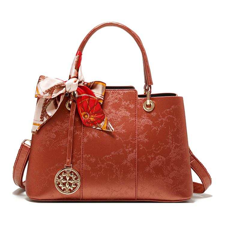 PAYOT Microfiber Synthetic Leather Wedding Bag, Portable, One Shoulder, Crossbody Bag Regular Women's Chinese Style Red