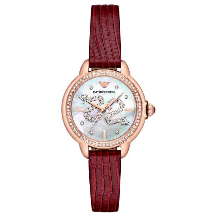 EMPORIO ARMANI Wrist Watches Quartz Movement 32mm Mother of Pearl Color Watch Dial Women's Watch