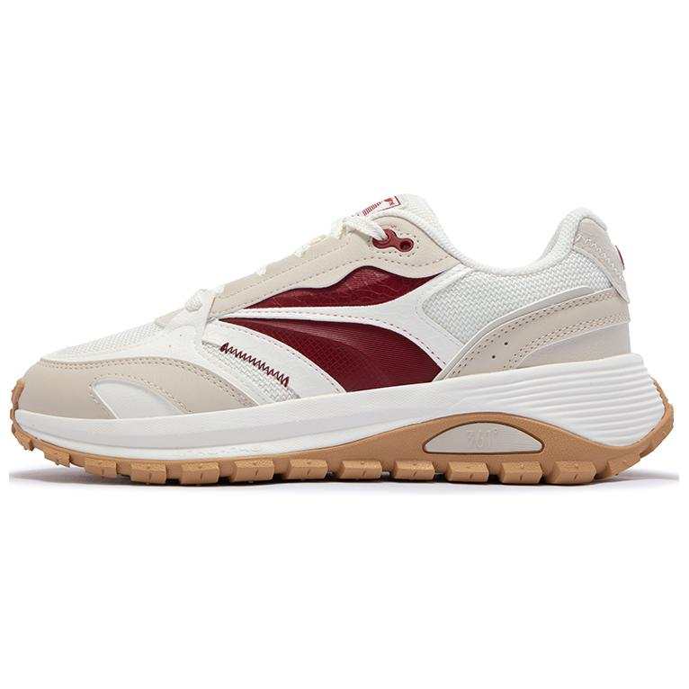 361° Cushioning Abrasion Resistant Cushioning, Wear Resistant Low top Casual Shoes Women's Beige Red