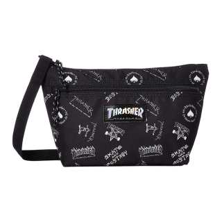 Thrasher Flame Versatile Shoulder Bag, Crossbody Bag Unisex Printed Black