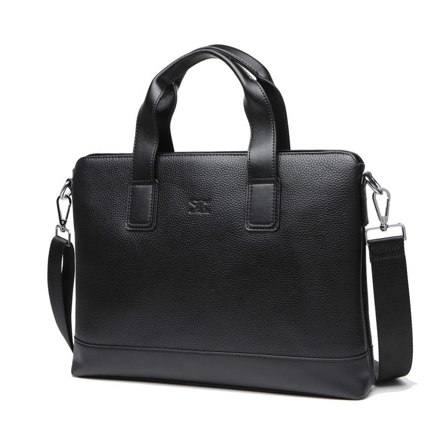 SEPTWOLVES SEPTWOLVES Cow Leather Handbag Men's Black