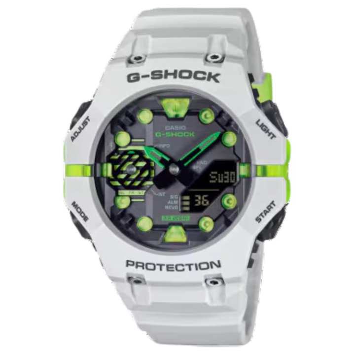 CASIO CASIO GA B001 200m Waterproof Quartz Movement Resin Strap Watch Unisex Gray Dial