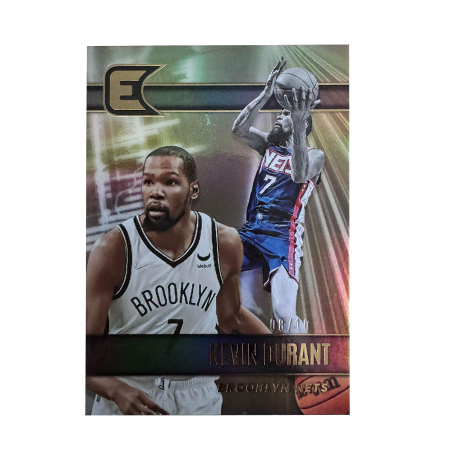 PANINI 2021 22 Chronicles Essential, KD 10 Edition, Gold Refractor, Circuit Board Teca Sports Cards 1 Pc