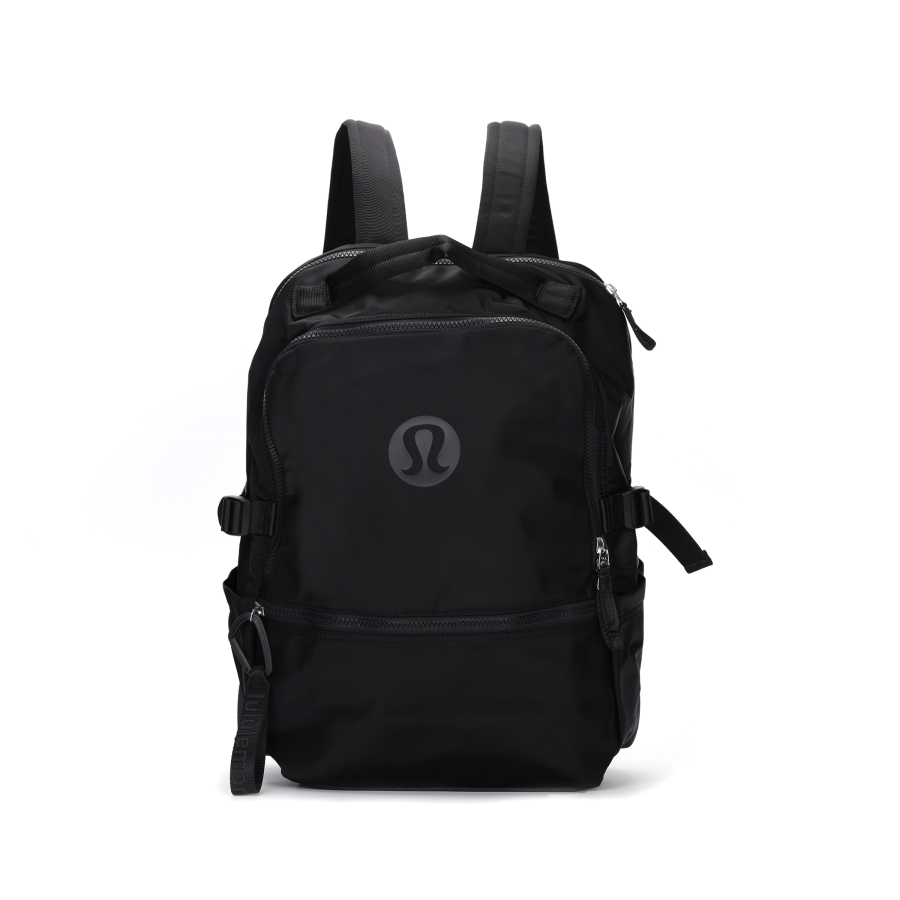 Lululemon Lululemon Nylon Backpack Regular Unisex Black & Graphite Gray