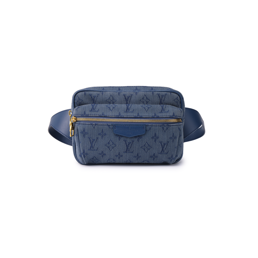LOUIS VUITTON Outdoor Bumbag Monogram Denim Navy