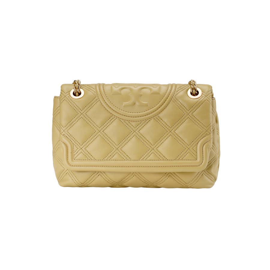 TORY BURCH Fleming Sheepskin Crossbody Bag, Chain Bag, Shoulder Bag Large Women's Yellow